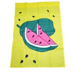 28" x 40" Embroidered Applique House Flag Watermelon Bright Yellow Summer Flag